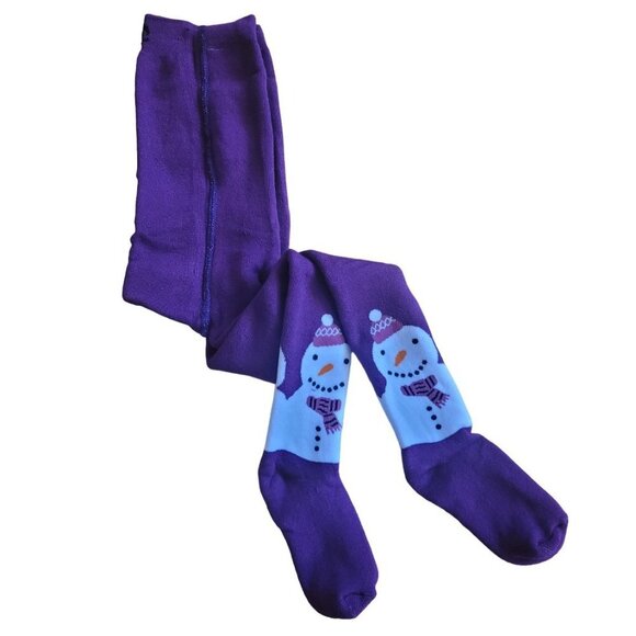 MiM Fleece Lined Footed Girls Tights, size 5 - Picture 1 of 4